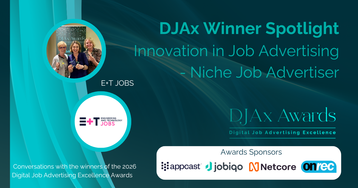 E+T Jobs DJAx Winners graphic