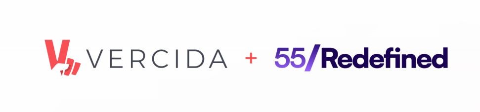 Vercida and 55/Redefined logos